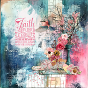 Faith Quote Mixed Media