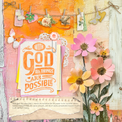 Bible Journaling Mixed Media: with God All Things are Possible