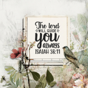 The Lord will Guide You (Mixed Media)