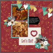 Dine-O-Mite-ScrapChat with May Template Challenge #3 