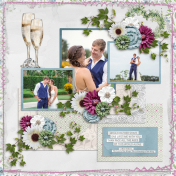 Blushing Bride-Aimee with June Template Challenge #2
