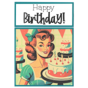 Turquoise Birthday Card