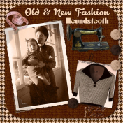 Old & New Fashion- Houndstooth