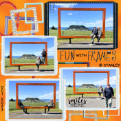 Fun with Frames- at Stanley, Tasmania, Aust