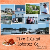 Turbats Creek Vacation Book- Five Island Lobster Co.