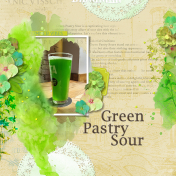 Green pastry sour