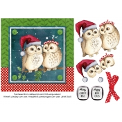 Christmas Owl Card Front