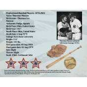 Thurman Lee Munson Professional Baseball Players Record Page