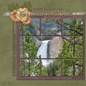 Lower Falls on the Yellowstone River (Sherwood Studio)