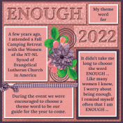 ENOUGH- My theme word for 2022 (scr)
