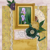 Iris Oil Painting