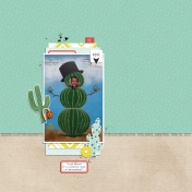 Cactus Snowman