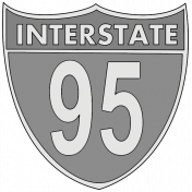 Interstate 95 Sign Template