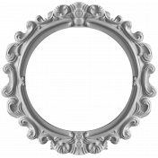 Ornate Round Frame Template