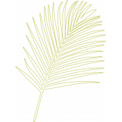 Palm Branch Outline 01- Template