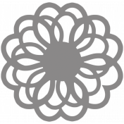 Flower Doily Shape Template