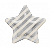 Striped Star Button Template 