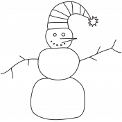 Brush 026- Christmas 5 Snowman