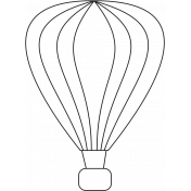 Hot Air Balloon Drawing