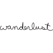 Wanderlust Word Art