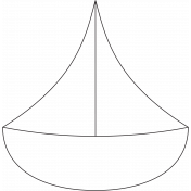 Ocean- Sailboat Illustration