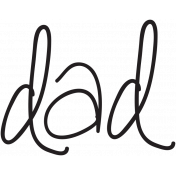 Dad Word Art Dad