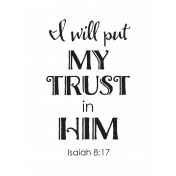 Encourage Word Art Isaiah 8:17