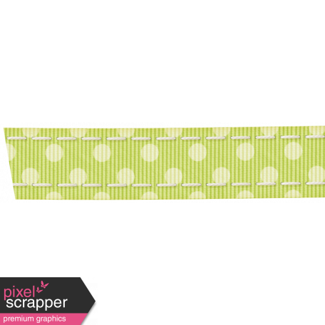 Rain, Rain - Green Polkadot Ribbon