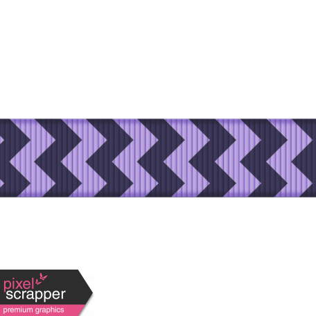 Medium Ribbon - Chevron - Purple