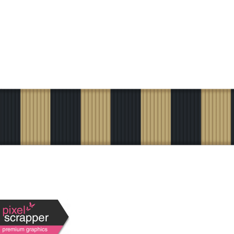 Thin Ribbon - Stripes 01 - Tan & Navy
