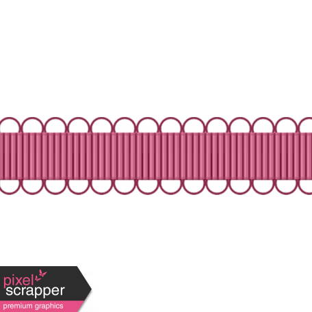 Pink Scalloped Ribbon