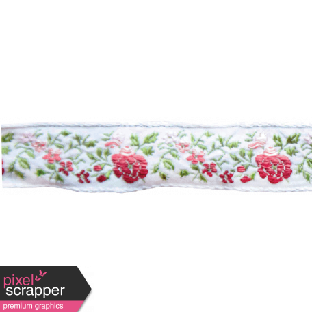 Quilted With Love - Rose Floral Ribbon