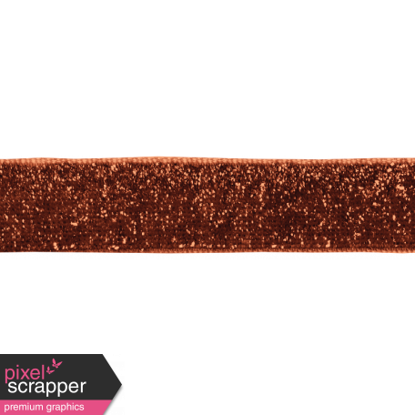 Copper Spice Glitter Ribbon