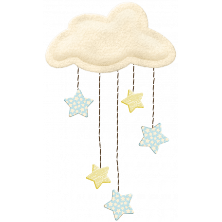 Oh Baby, Baby - Cloud & Stars Mobile graphic by Sheila Reid ...