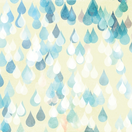 Rainy Days Papers - Big Raindrops on White graphic by Melo Vrijhof ...