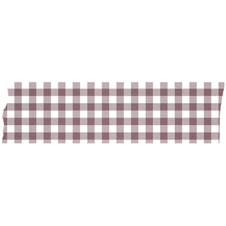 Brown Gingham Washi Tape graphic by Janet Kemp