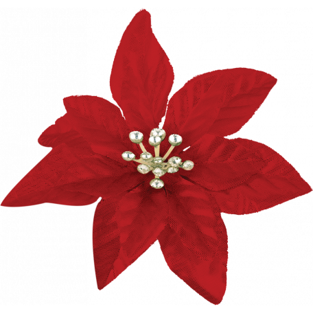 It's Christmas Red Flower graphic by Marcela Cocco | DigitalScrapbook ...