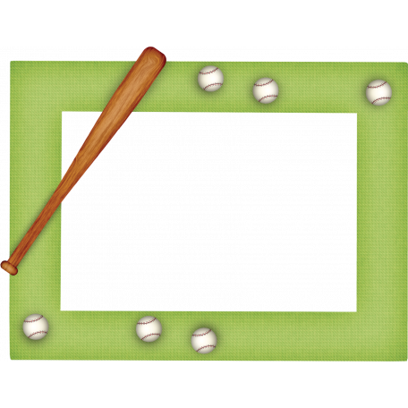 ALS Baseball Frame graphic by Gina Jones | DigitalScrapbook.com Digital