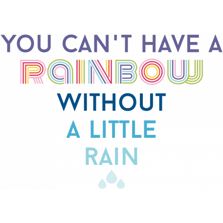 Raindrops & Rainbows - Minikit - Word Art - Rainbow Without Rain ...