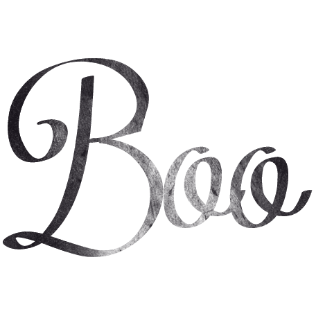 Bootiful - Boo - Word Art graphic by Elif Şahin | DigitalScrapbook.com