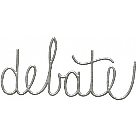 Toolbox Calendar - Metal Word Art - Debate graphic by Janet Kemp
