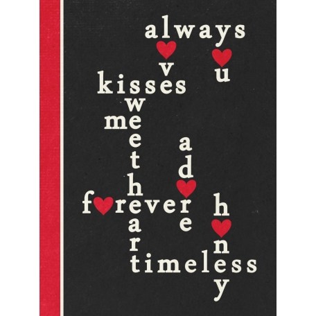 Toolbox Valentine’s Kit 2 - 3x4 Crossword Puzzle Journal Card graphic