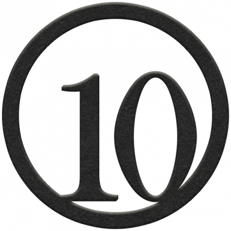 Toolbox Numbers - Black Circle Number 10 graphic by Janet Kemp ...