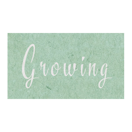 Spring Day - Growing Word Art graphic by Janet Kemp | DigitalScrapbook