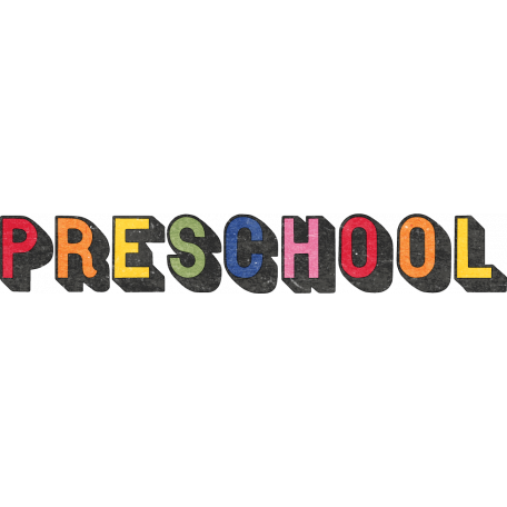 Heading Back 2 School - Preschool Word Art graphic by Jessica Dunn 🌼
