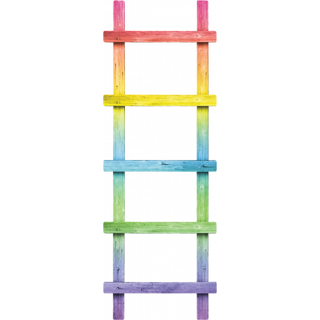 Rainbows Ladder Element graphic by Deborah Moore | DigitalScrapbook.com