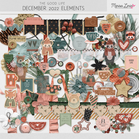 The Good Life: December 2022 Elements Kit by Marisa Lerin graphics kit ...