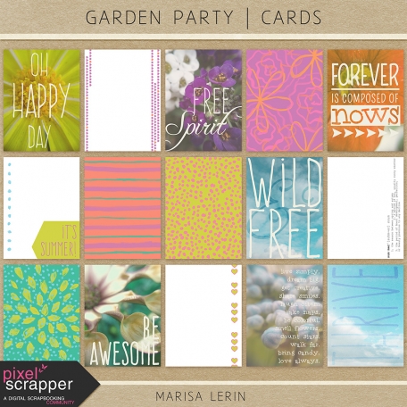 Garden Party Journal Cards