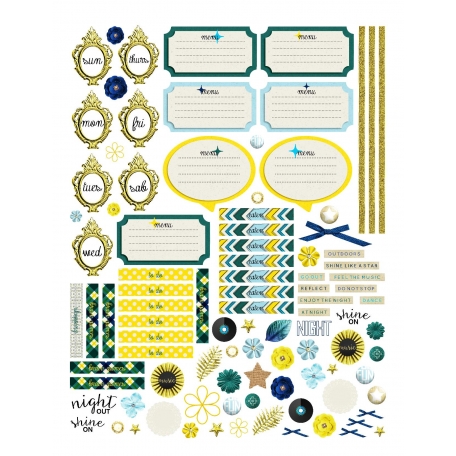 Reflections at Night Planner Stickers