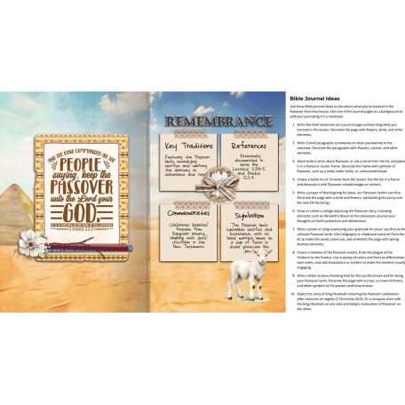 Passover BIble Journal Page with Journaling Prompts
